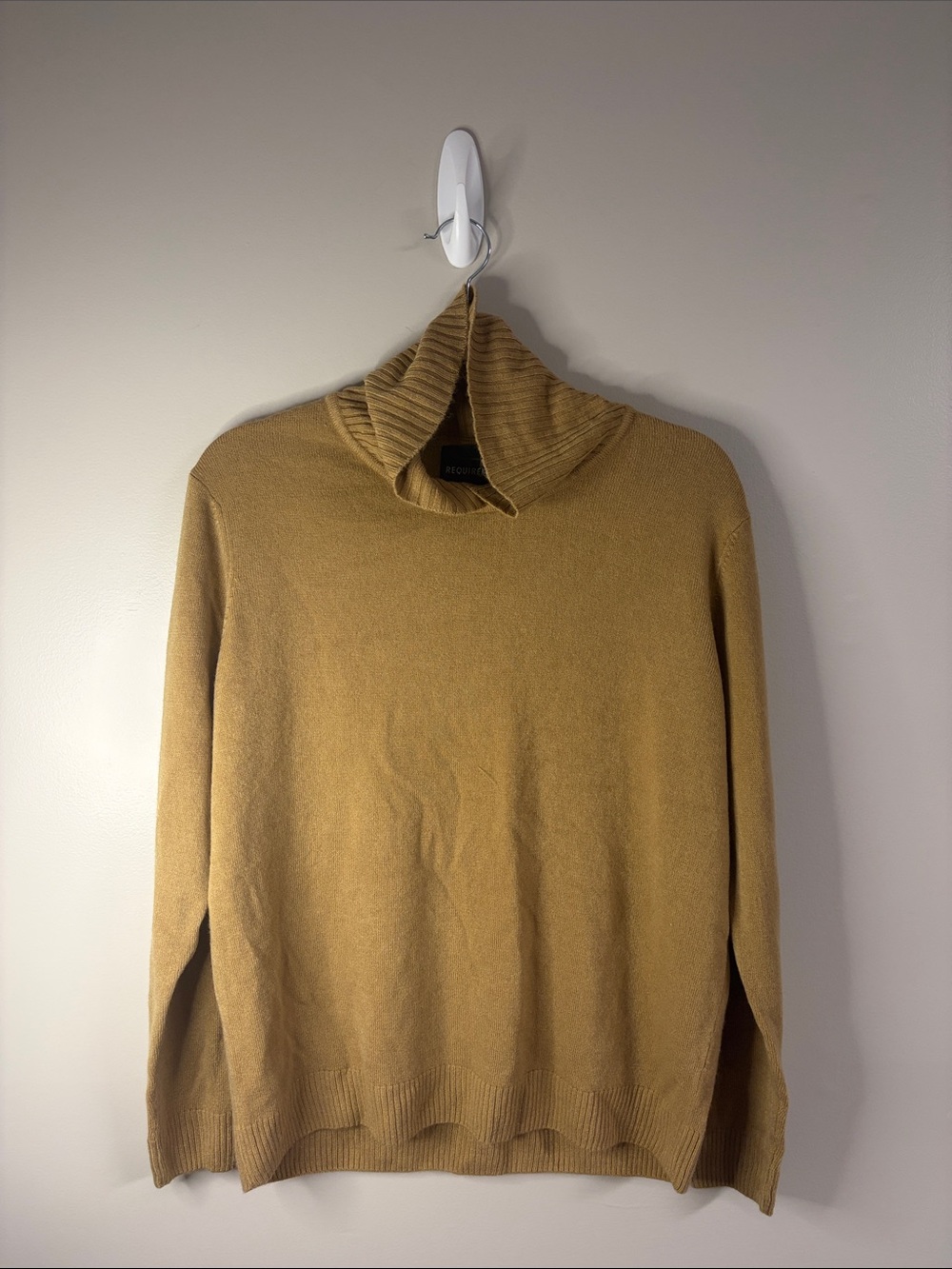 Large Turtleneck Sweater in Camel
